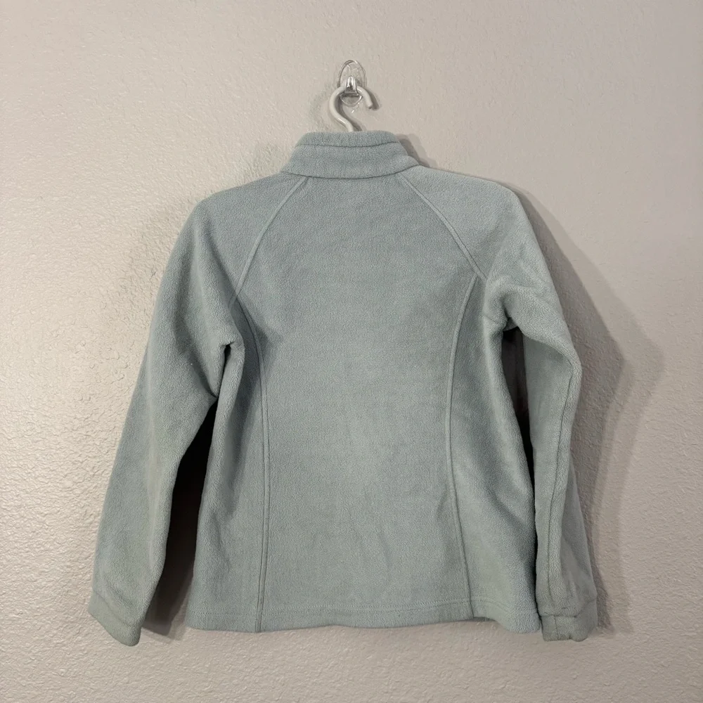 Columbia YTH Large 14/16 Gray Long Sleeve Fleece Full Zip‎ Jacket Benton Springs